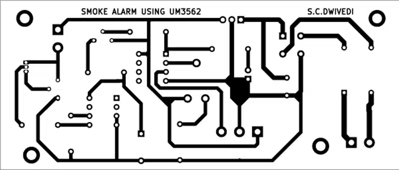 Smoke Alarm Circuit PCB
